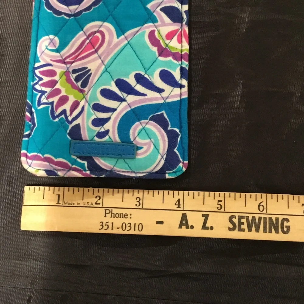 Vera Bradley Turquoise and Pink Floral eyeglass case